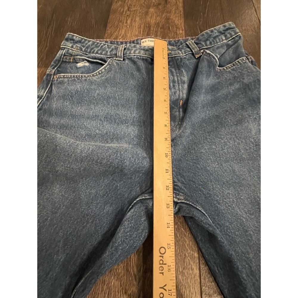 Free People Jeans Womens 30L Deep Trance Dropped Boyfriend Wide Leg We The Free - Picture 9 of 13